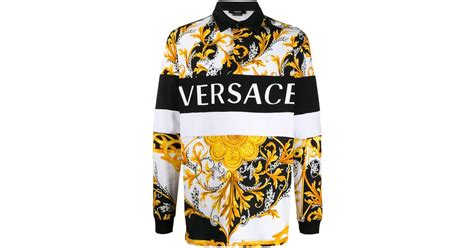 polo homme versace|Versace long sleeve polo.